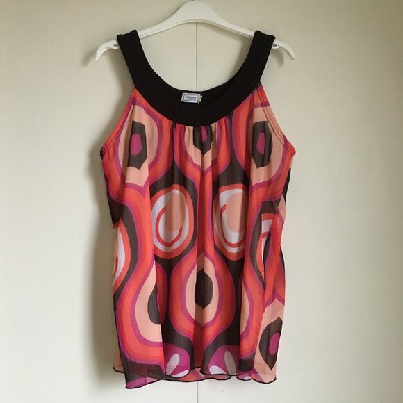 Retro Ogee Rounded Neck Band Tank - Picture 1 of 16
